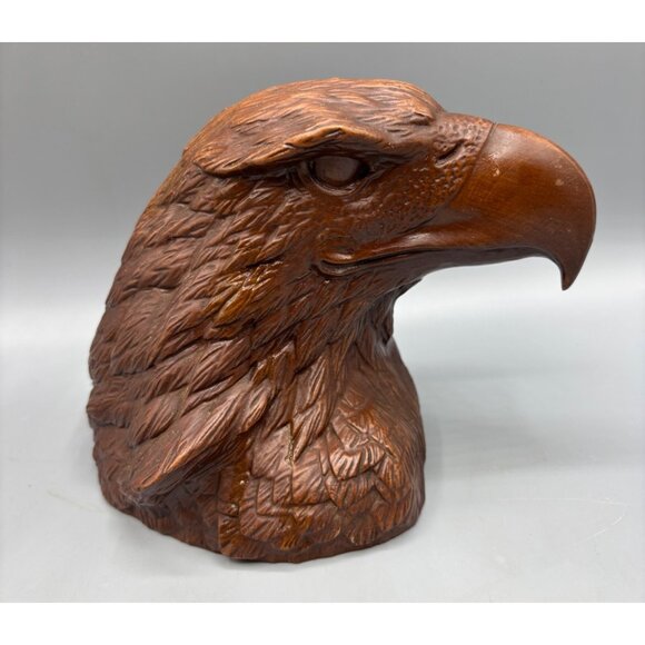 Vtg Red Mill Bald Eagle Head Bust Figurine‎ 1990 Patriotic - Picture 3 of 6